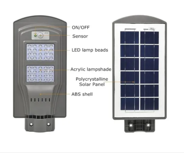Lampara Solar Recargable Bombillo Led Sensor Exterior 40w